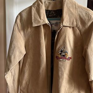 Vintage Walt Disney World genuine leather (suede) jacket.